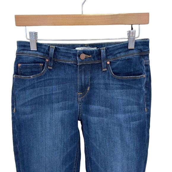 Fidelity Denim Mila Mid Rise Ankle Slim Jeans - Picture 2 of 7